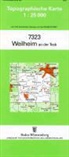 Topographische Karten Baden-Württemberg: Topographische Karte Baden-Württemberg Weilheim an der Teck