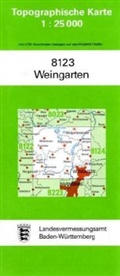 Topographische Karten Baden-Württemberg: Topographische Karte Baden-Württemberg Weingarten