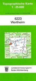Topographische Karten Baden-Württemberg: Topographische Karte Baden-Württemberg Wertheim