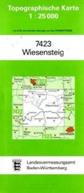 Topographische Karten Baden-Württemberg: Topographische Karte Baden-Württemberg Wiesensteig