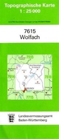 Topographische Karten Baden-Württemberg: Topographische Karte Baden-Württemberg Wolfach