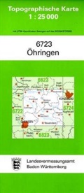 Topographische Karten Baden-Württemberg: Topographische Karte Baden-Württemberg Öhringen