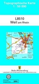Landesam für Geoinformation und Landentwi - Topographische Karten Baden-Württemberg, Zivilmilitärische Ausgabe: Topographische Karte Baden-Württemberg, Zivilmilitärische Ausgabe - Weil am Rhein