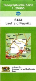 Landesam für Digitalisierung  Breitband u, Landesam für Digitalisierung Breitband un - Topographische Karten Bayern - Bl.6433: Topographische Karte Bayern Lauf a. d. Pegnitz