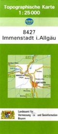 Landesam für Vermessung und Geoinformatio - Topographische Karten Bayern - Bl.8427: Topographische Karte Bayern Immenstadt i. Allgäu