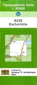 Landesam für Digitalisierung  Breitband u, Landesam für Digitalisierung Breitband un - Topographische Karten Bayern - Bl.8433: Topographische Karte Bayern Eschenlohe