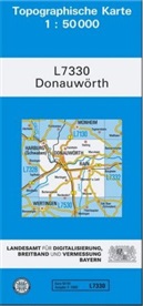 Landesam für Digitalisierung  Breitband u, Landesam für Digitalisierung Breitband un, Landesamt für Digitalisierung Breitband un - Topographische Karten Bayern - Bl.L7330: Topographische Karte Bayern Donauwörth