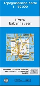 Landesamt für Digitalisierung Breitband und Vermes, Landesam für Digitalisierung  Breitband u, Landesam für Digitalisierung Breitband un, Landesamt für Digitalisierung Breitband un - Topographische Karten Bayern - Bl.L7926: Topographische Karte Bayern Babenhausen