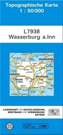 Landesam für Digitalisierung  Breitband u, Landesam für Digitalisierung Breitband un, Landesamt für Digitalisierung Breitband un, Breitband und Vermessung Landesamt für Digitalisierung - Topographische Karten Bayern - Bl.L7938: Topographische Karte Bayern Wasserburg a. Inn