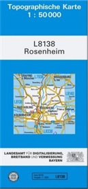 Landesamt für Digitalisierung Breitband und Vermes, Landesam für Digitalisierung Breitband un, Landesamt für Digitalisierung Breitband un - Topographische Karten Bayern - Bl.L8138: Topographische Karte Bayern Rosenheim