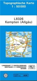 Landesam für Digitalisierung  Breitband u, Landesam für Digitalisierung Breitband un, Landesamt für Digitalisierung Breitband un, Breitband und Vermessung Landesamt für Digitalisierung - Topographische Karten Bayern - Bl.L8326: Topographische Karte Bayern Kempten (Allgäu)