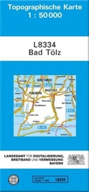 Landesam für Digitalisierung  Breitband u, Landesam für Digitalisierung Breitband un, Landesamt für Digitalisierung Breitband un - Topographische Karten Bayern - Bl.L8334: Topographische Karte Bayern Bad Tölz