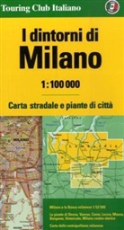 Touring Club Italiano Karten: Die Umgebung von Mailand. I dintori di Milano. Environs of Milan. Les alentours de Milan. Alrededores de Milan