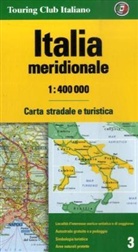 Touring Club Italiano Karten: Süditalien. Italia Meridionale. Southern Italy. Italie du Sud. Italia meridional