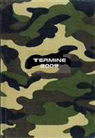 Termine, Mini-Terminer, Einband Camouflage oliv, Taschenkalender 2009