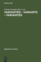 Christ Jansohn, Christa Jansohn, Plachta, Plachta, Bodo Plachta - Varianten, Variants, Variantes