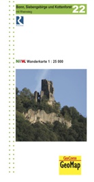 Geobasisdaten: Land NRW - Wanderkarten Nordrhein-Westfalen - Bl.22: Bonn, Siebengebirge und Kottenforst Blatt 22 topographische Wanderkarte 1:25.000