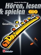 Jaap Kastelein, Gerdien Wichers - Hören, lesen & spielen, Schule für Flöte, Gesamtausgabe, m. 4 Audio-CDs