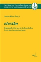 Annett Klosa, Annette Klosa - elexiko