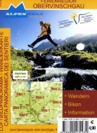 Alpenwelt Luftbildpanorama & Wanderkarte: Alpenwelt Luftbildpanorama & Wanderkarte Ferienregion Obervinschgau