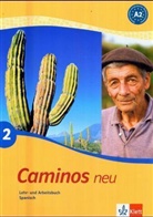 Caminos neu - Tl.2: Lehr- und Arbeitsbuch A2, m. Audio-CD zum Übungsteil