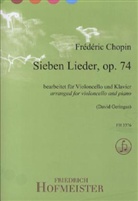 Frederic Chopin, Frédéric Chopin, David Geringas - Sieben Lieder op.74, Bearbeitung für Violoncello und Klavier