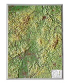 Mario Engelhardt, André Markgraf - Hessen, Reliefkarte, Klein. Hesse
