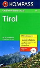 Kompass Großer Wander-Atlas Tirol, m. CD-ROM
