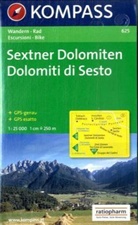 Kompass Karten: Kompass Karte Sextner Dolomiten (1 : 25.000). Dolomiti di Sesto (1 : 25.000)
