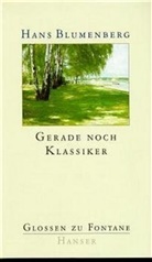 Hans Blumenberg - Gerade noch Klassiker