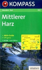 Kompass Karten: Kompass Karte Mittlerer Harz