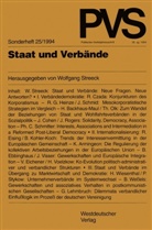 Wolfgan Streeck, Wolfgang Streeck - Politische Vierteljahresschrift (PVS) - 25: Staat und Verbände