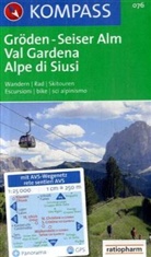 Kompass Karten: Kompass Karte Gröden, Seiser Alm. Val Gardena, Alpe di Siusi