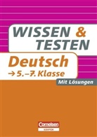 Dietrich Berger - Wissen & Testen: Deutsch, 5.-7. Klasse