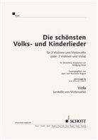 Christa Estenfeld-Kropp, Hans Magolt, Marianne Magolt - Die schönsten Volks- und Kinderlieder, für 2 Violinen und Violoncello (Viola), für Viola