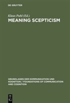 Klau Puhl, Klaus Puhl - Meaning Scepticism