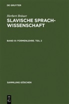 Herbert Bräuer - Herbert Bräuer: Slavische Sprachwissenschaft - III: Slavische Sprachwissenschaft. Tl.3/2