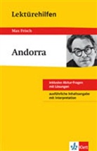 Manfred Eisenbeis, Max Frisch - Lektürehilfen Max Frisch 'Andorra'
