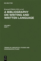 Floria Coulmas, Florian Coulmas, Konrad Ehlich, Gabriele Graefen - A Bibliography on Writing and Written Language, 5 Teile