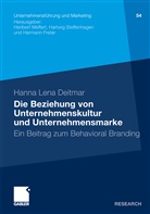 Hanna L. Deitmar, Hanna Lena Deitmar - Die Beziehung von Unternehmenskultur und Unternehmensmarke