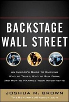 Joshua Brown, Joshua M. Brown - Backstage Wall Street