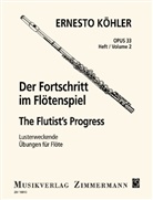 Ernesto Köhler - Der Fortschritt im Flötenspiel op. 33, für Flöte solo. H.2