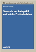 Reinhard Lange - Steuern in der Preispolitik und bei der Preiskalkulation