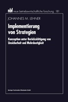 Johannes M Lehner, Johannes M. Lehner - Implementierung von Strategien