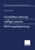 Thomas Berndt - Grundsätze ordnungsmäßiger passiver Rechnungsabgrenzung