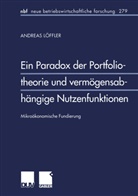 Andreas Löffler - Ein Paradox der Portfoliotheorie und vermögensabhängige Nutzenfunktionen