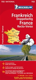 Michelin Karten - Bl.722: Michelin Karte Frankreich, doppelseitig. France, recto-verso