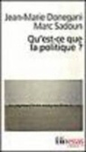 Jean-Marie Donegani, Donegani/Sadoun, Marc Sadoun - Qu'est-ce que la politique ?