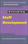 Patricia Partington, Patricia Stainton Partington, Caroline Stainton - Managing Staff Development