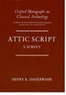Henry R. Immerwahr, Henry R. (Alumni Distinguished Professo Immerwahr, Henry R. (Alumni Distinguished Professor of Greek Immerwahr, Immerwahr Henry R. - Attic Script